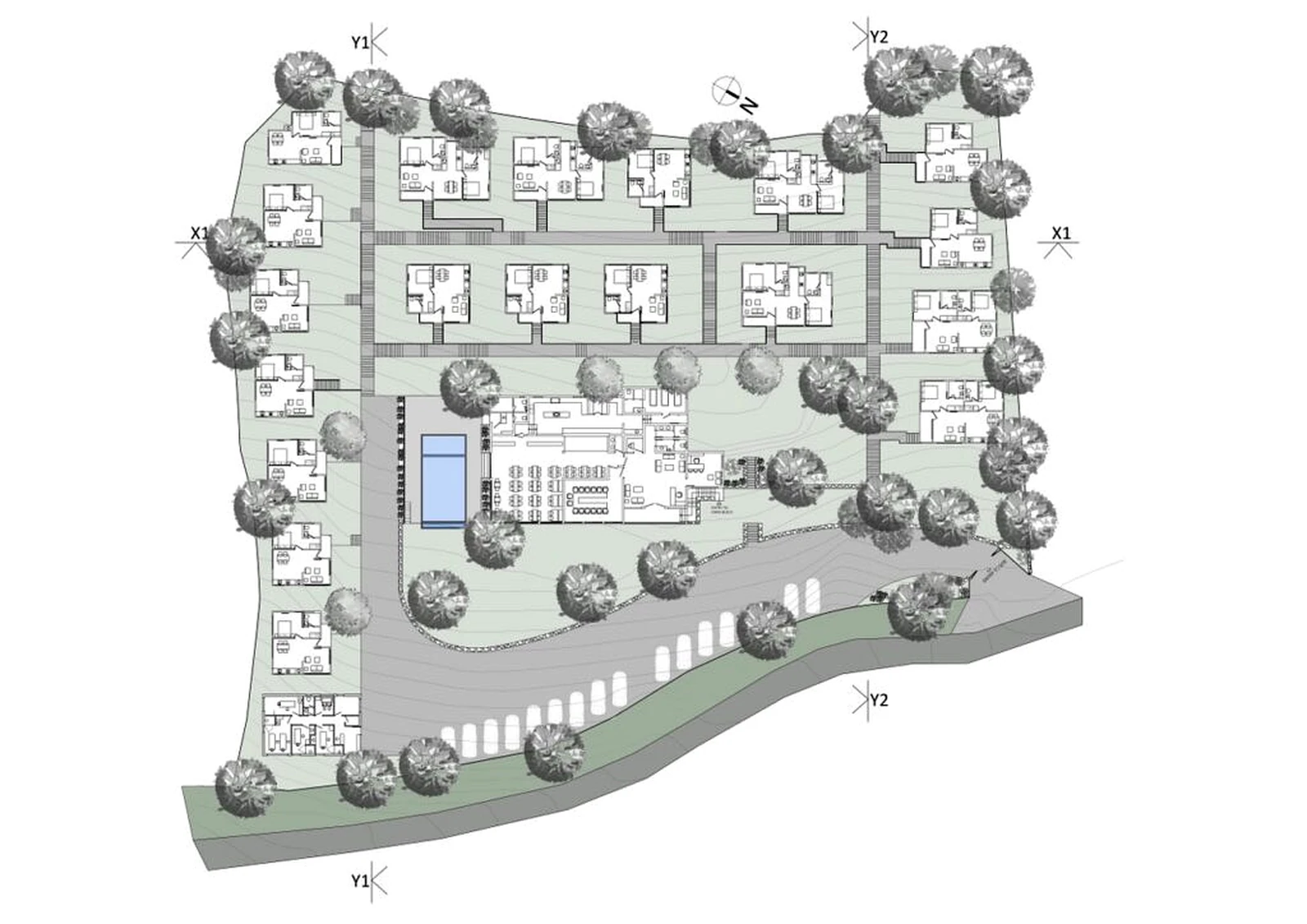 Thazhvaram Resort Homes site planning diagram