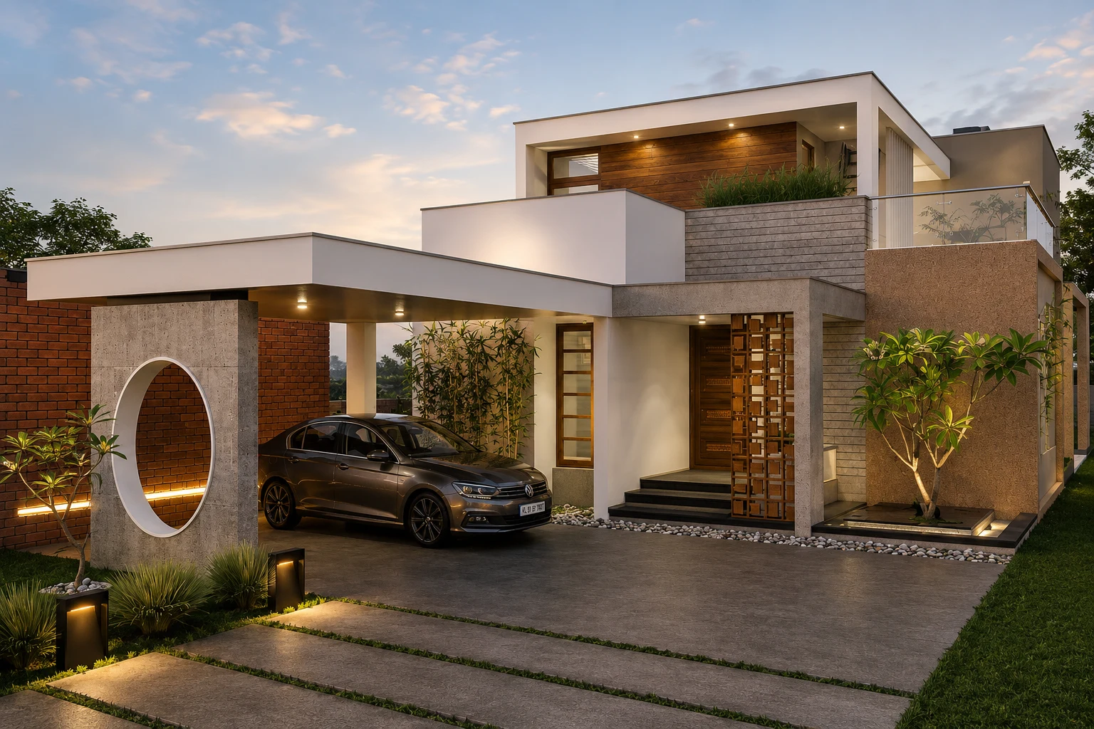 Thoppil House contemporary residence in Trivandrum